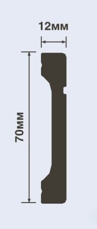 Заказать Напольный плинтус 70х12 мм Hiwood B70V1L белый полистирол 2 м Заказать Напольный плинтус 70х12 мм Hiwood B70V1L белый полистирол 2 м
