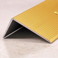 Порог угловой алюминиевый ПО-40х20 золото матовое 2,7 м