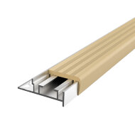 Порог противоскользящий алюминиевый MP52 с резиновой вставкой Бежевый 2,7 м Порог противоскользящий алюминиевый MP52 с резиновой вставкой Бежевый 2,7 м