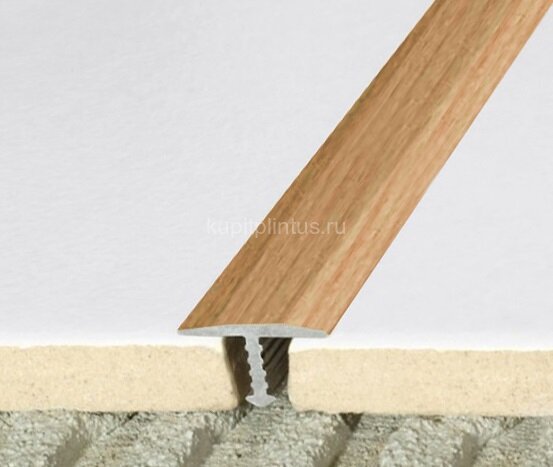 Заказать Алюминиевый профиль Т-образный 18 мм Effector A55 28 Бук Светлый 2,5 м 