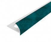 Внешний профиль ПВХ для плитки 10 мм Cezar 207 Светло-зеленый мрамор 2,5 м