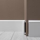 Напольный плинтус 100х15 мм Де-Багет XPS POLYMER Н 4 белый 2 м