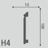 Заказать Напольный плинтус 100х15 мм Де-Багет XPS POLYMER Н 4 белый 2 м Заказать Напольный плинтус 100х15 мм Де-Багет XPS POLYMER Н 4 белый 2 м