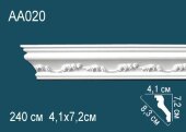 Потолочный плинтус с орнаментом Перфект AA020 72х83х41 мм 2,4 м Потолочный плинтус с орнаментом Перфект AA020 72х83х41 мм 2,4 м