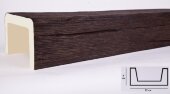 Декоративная балка из полиуретана 60х120 мм Уникс Модерн М12 Темный дуб 3 м