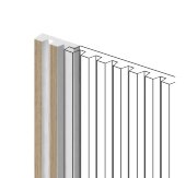 Финишный молдинг 11х34 мм HiWood LF129A BR417N под дерево 2,7 м Финишный молдинг 11х34 мм HiWood LF129A BR417N под дерево 2,7 м