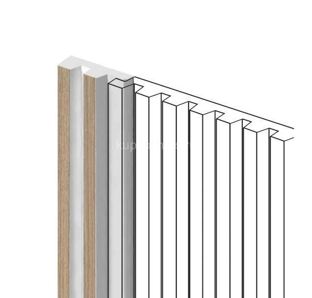 Заказать Финишный молдинг 11х34 мм HiWood LF129A BR417N под дерево 2,7 м 