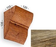 Консоль для балок 135х110х120 мм Уникс Классика К2 Олива Консоль для балок 135х110х120 мм Уникс Классика К2 Олива