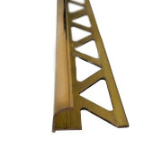 Профиль С-образный (наружняя раскладка) для плитки из латуни Yakamoz ЛР-9,5 латунь полированная 2,7 м