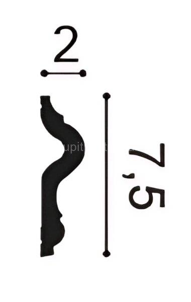 Заказать Молдинг Orac Decor Duropolymer PX202 белый дюрополимер 200x7.5x2 см 