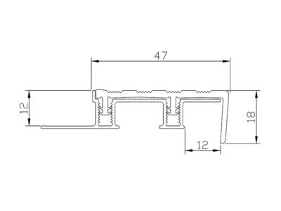 Заказать Профиль закладной с противоскользящей резиновой вставкой Евроступень Z-XL коричневый 2,5 м Заказать Профиль закладной с противоскользящей резиновой вставкой Евроступень Z-XL коричневый 2,5 м