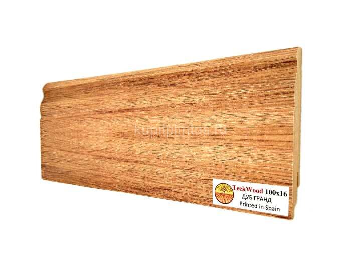 Заказать Напольный плинтус МДФ Teckwood цветной 100х16 Дуб Гранд 2.15 м 