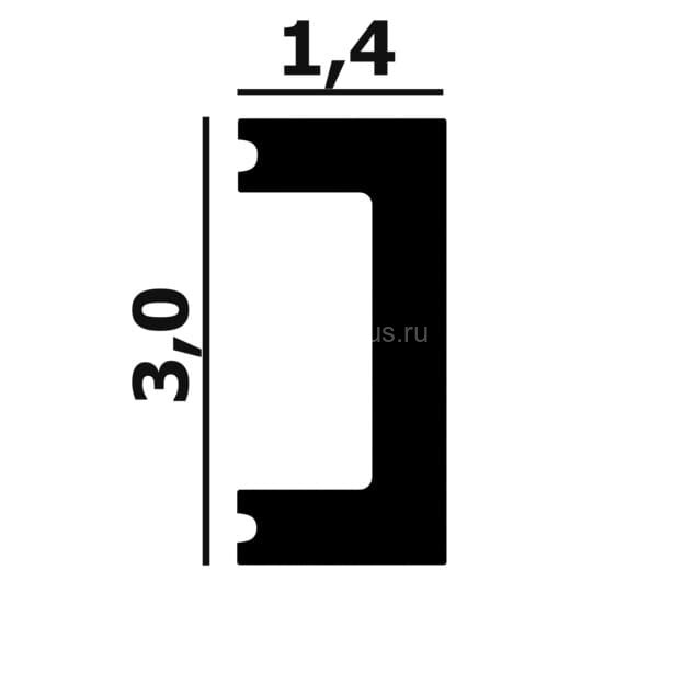 Заказать Молдинг Перфект Плюс P123-2800 белый ударопрочный полимер 30х14х2800 мм Заказать Молдинг Перфект Плюс P123-2800 белый ударопрочный полимер 30х14х2800 мм