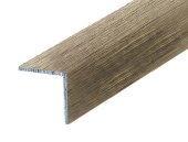 Уголок 15х15 мм алюминиевый Л Дуб натуральный (ламинированный) 2,7 м Уголок 15х15 мм алюминиевый Л Дуб натуральный (ламинированный) 2,7 м