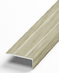 Порог угловой из алюминия Д1 КД Клен северный (декорированный) 2,7 м Порог угловой из алюминия Д1 КД Клен северный (декорированный) 2,7 м