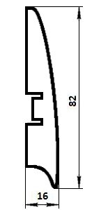 Заказать Плинтус МДФ L-Декор под покраску LP101-82 напольный 2,05м 