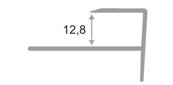 Заказать Профиль F-образный гибкий из алюминия ПФ-12 золото матовое 2,7 м Заказать Профиль F-образный гибкий из алюминия ПФ-12 золото матовое 2,7 м
