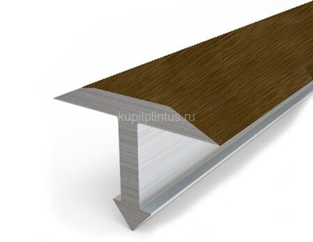Заказать Профиль Т-образный гибкий 25 мм MP13 из ламинированного алюминия 27 Темный дуб 2,7 м Заказать Профиль Т-образный гибкий 25 мм MP13 из ламинированного алюминия 27 Темный дуб 2,7 м