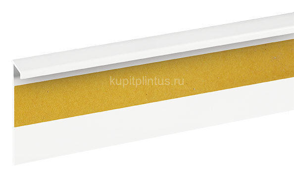 Заказать Плинтус ребристый для ковролина Cezar Dwo цвет 101 белый 2,5 м 