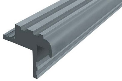 Заказать Противоскользящий закладной профиль 30 мм из резины Безопасный шаг БШ-30 серый 10 м 