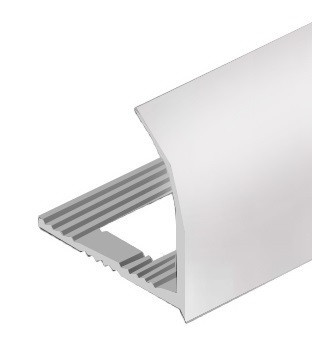Заказать Профиль для плитки С-образный внешний из алюминия 10 мм PV23-03 Серебро блестящее 2,7 м 
