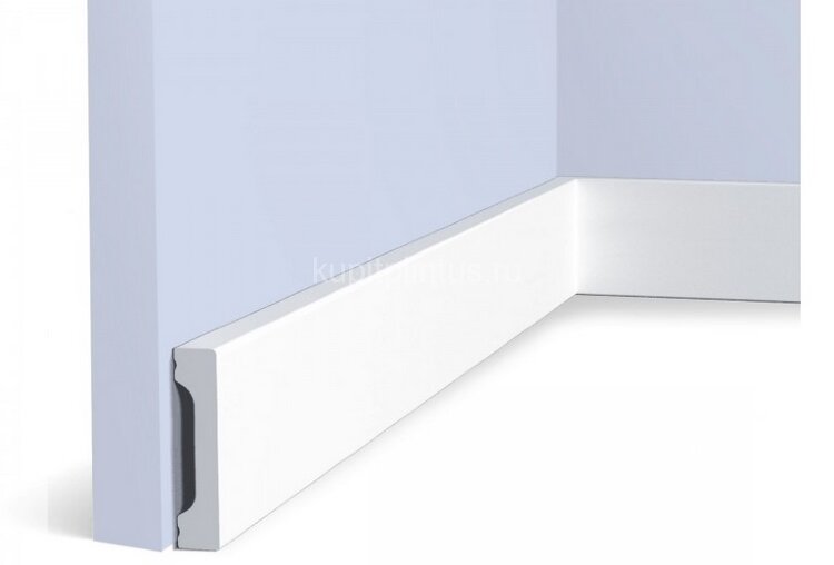 Заказать Напольный плинтус 55х12 мм Hiwood B55V1 белый 2м Заказать Напольный плинтус 55х12 мм Hiwood B55V1 белый 2м