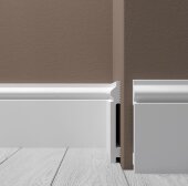 Напольный плинтус 120х15 мм Де-Багет XPS POLYMER Н 5 белый 2 м Напольный плинтус 120х15 мм Де-Багет XPS POLYMER Н 5 белый 2 м