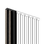 Финишный молдинг 11х34 мм HiWood LF129A BR490NK под дерево 2,7 м Финишный молдинг 11х34 мм HiWood LF129A BR490NK под дерево 2,7 м