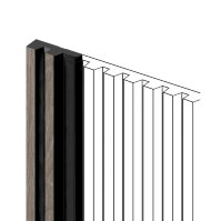 Финишный молдинг 11х34 мм HiWood LF129A BR490NK под дерево 2,7 м Финишный молдинг 11х34 мм HiWood LF129A BR490NK под дерево 2,7 м