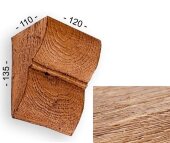 Консоль для балок 135х110х120 мм Уникс Классика К2 Светлый дуб