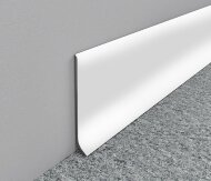 Напольный плинтус алюминиевый ПТ-79/10 алюминий белый 3 м