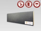 Напольный плинтус МДФ Teckwood цветной 80х10 Чёрный 2.15 м