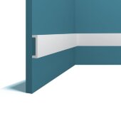 Молдинг Перфект Плюс P125-2800 белый ударопрочный полимер 52х14х2800 мм