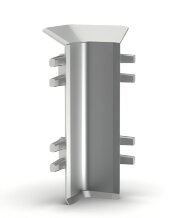 Уголок внутренний для напольного плинтуса 70 мм Мега-Трейд ДЛ-70ув серебро Уголок внутренний для напольного плинтуса 70 мм Мега-Трейд ДЛ-70ув серебро