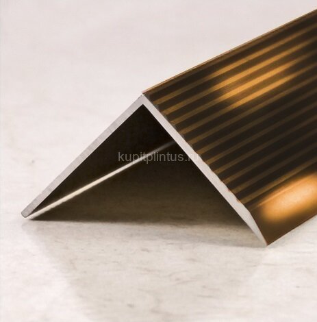 Заказать Порог угловой алюминиевый ПО-30х30 бронза глянец 2,7 м Заказать Порог угловой алюминиевый ПО-30х30 бронза глянец 2,7 м