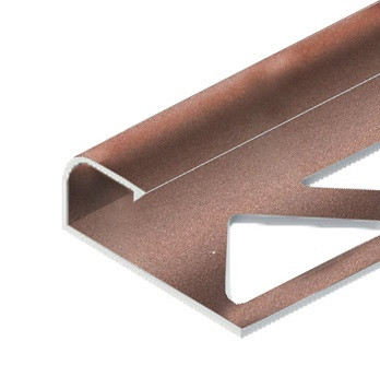 Заказать Алюминиевый C-профиль окантовочный для плитки 12 мм PV15-14 розовый матовый 2,7 м 