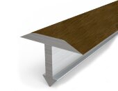 Профиль Т-образный гибкий 20 мм MP12 из ламинированного алюминия 27 Темный дуб 2,7 м Профиль Т-образный гибкий 20 мм MP12 из ламинированного алюминия 27 Темный дуб 2,7 м