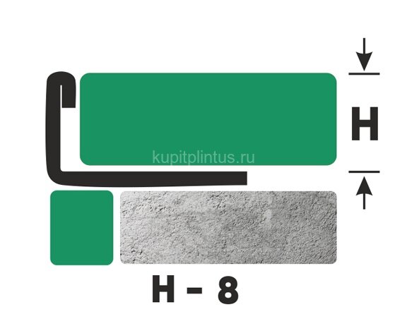 Заказать L-образный профиль нержавеющая сталь 8 мм FG 8 P полированная сталь 2,7 м 