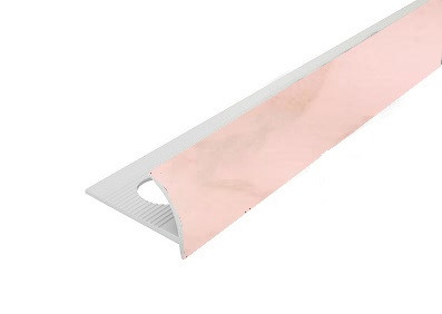 Заказать Профиль внешний ПВХ для плитки Cezar 12 мм 231 Розовый крем 2,5 м 