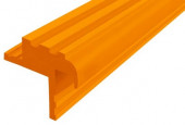 Противоскользящий закладной профиль 30 мм из резины Безопасный шаг БШ-30 оранжевый 10 м