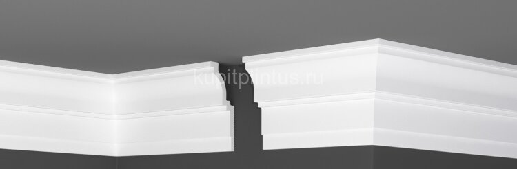 Заказать Потолочный плинтус 128х48 мм Де-Багет XPS П 24 128/48 белый 2 м Заказать Потолочный плинтус 128х48 мм Де-Багет XPS П 24 128/48 белый 2 м