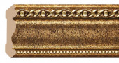 Потолочный плинтус Decomaster 122-43 Коричневый-золото 72х72х2400 мм