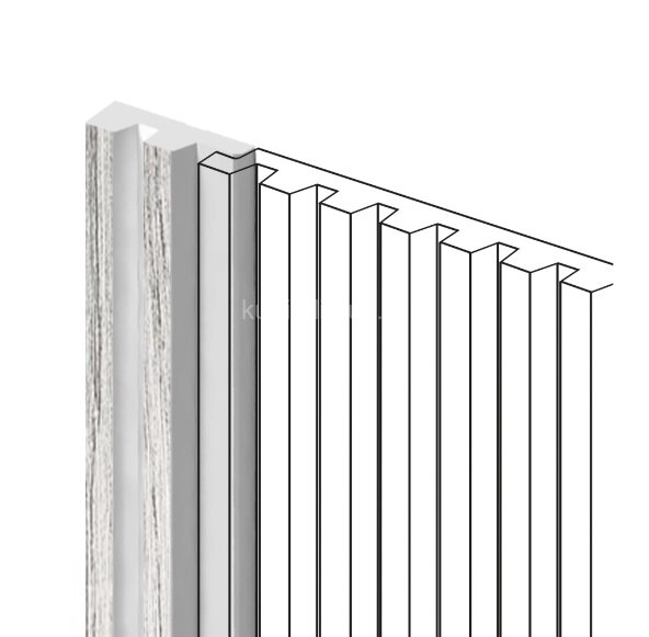 Заказать Финишный молдинг 11х34 мм HiWood LF129A GR24N под дерево 2,7 м 