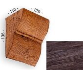 Консоль для балок 135х110х120 мм Уникс Классика К2 Темный дуб