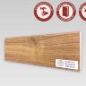 Напольный плинтус МДФ Teckwood цветной 80х10 Орех Натур 2.15 м