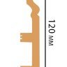 Заказать Напольный плинтус Decomaster D233-83 ШК/8 из полистирола 120х23х2400 мм 