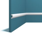 Молдинг Перфект Плюс P127-2800 белый ударопрочный полимер 28х13х2800 мм Молдинг Перфект Плюс P127-2800 белый ударопрочный полимер 28х13х2800 мм