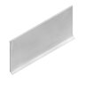 Алюминиевый плинтус напольный 80 мм NEEXY AKBD80-SW муар белый 2.5 м