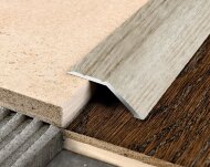 Порог разноуровневый из алюминия С1 КД Дуб венеция (декорированный) 2,7 м