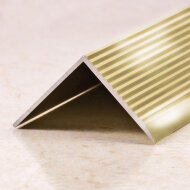 Порог угловой алюминиевый ПО-30х30 золото глянец 2,7 м Порог угловой алюминиевый ПО-30х30 золото глянец 2,7 м